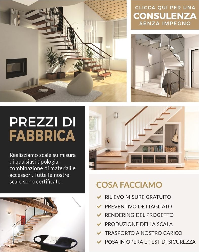 Produzione scale su misura Cernobbio